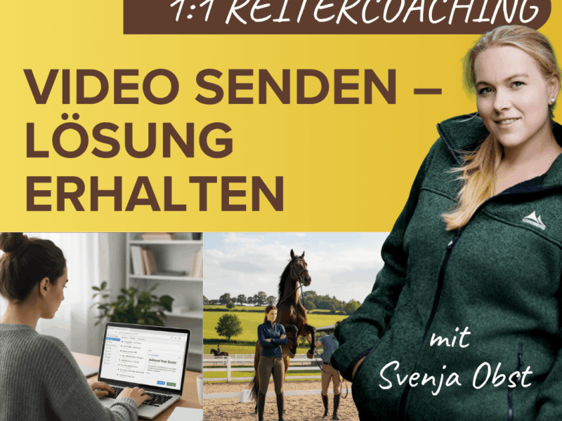 Videoanalyse für Pferd und Reiter – Individuelle Hilfe von Svenja Obst